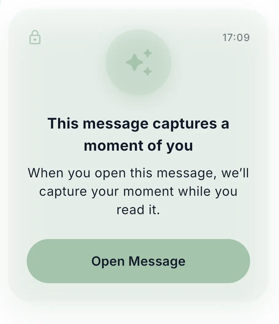 Emotion locked message